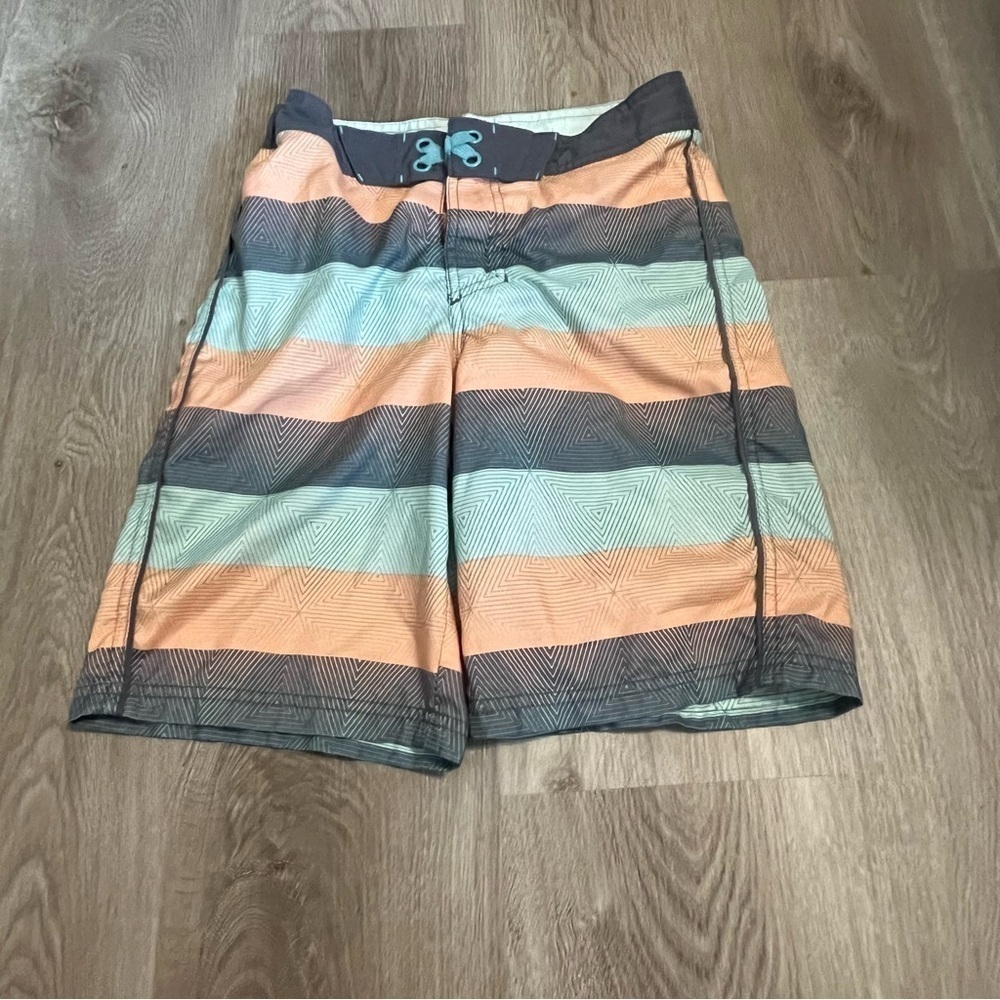 Art Class Striped Board Shorts Swimsuit - Picture 2 of 8